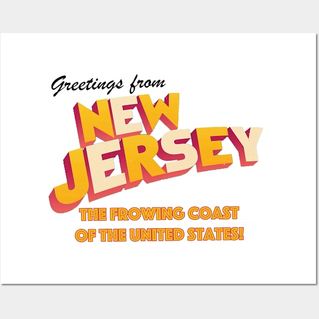 Greetings From NJ! Wall Art by No New Friends Podcast